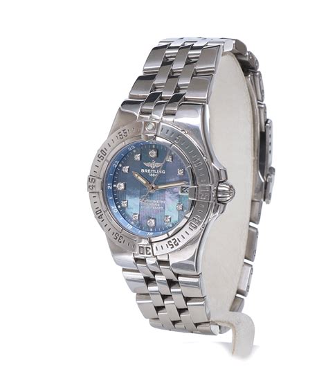 breitling starliner a71340|Breitling Starliner Steel Mother of Pearl Diamond .